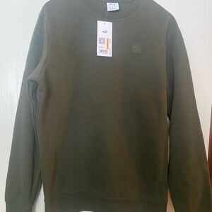 Puma Men's Classic Green Crewneck Sweater